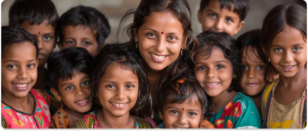 Children smiling together